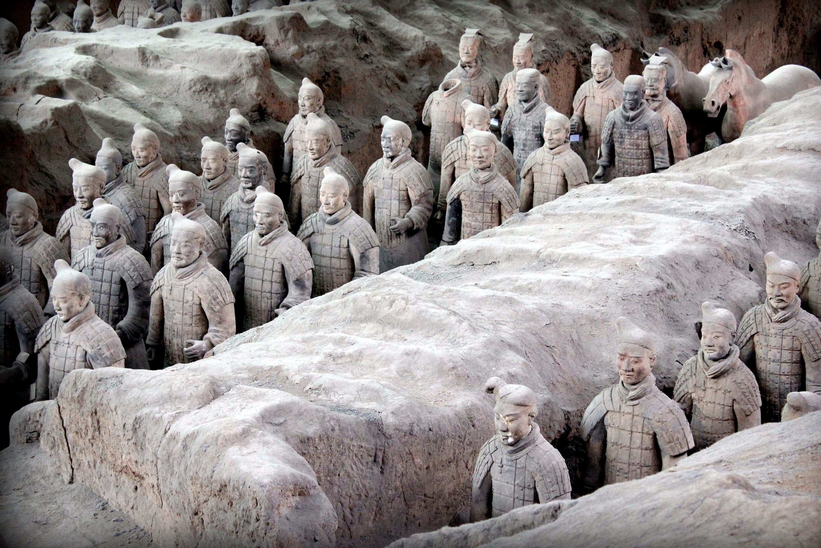 The Terracotta Warriors at the Mausoleum of the First Qin Emperor, Xi'an