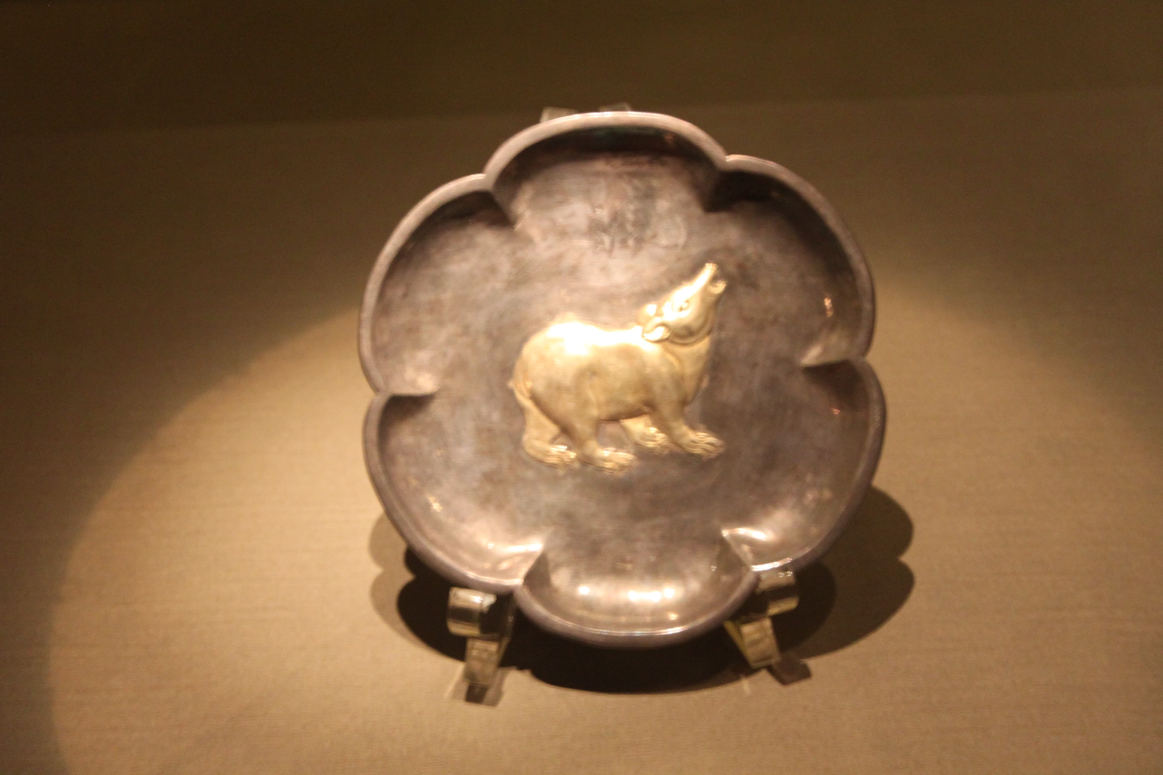 Tang Gold & Silver Plate (Hejia Village hoard)