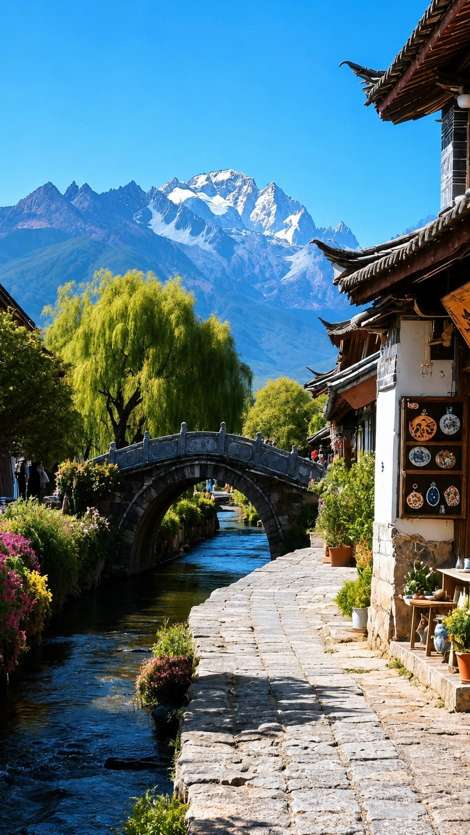 束河古镇,是丽江三处纳西聚落中较为安静的一处,大研以北、茶马古道上的旧驿站